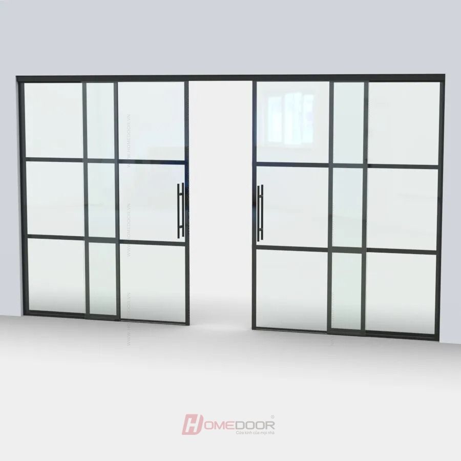 Làm cửa kính cường lực CKHD429
