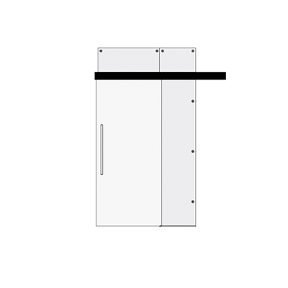 Cửa treo nhôm 1c