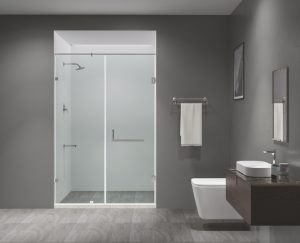 Vách ngăn kính phòng tắm hình chữ I HD1242