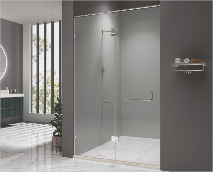 Vách ngăn kính phòng tắm thẳng chữ I HD1230