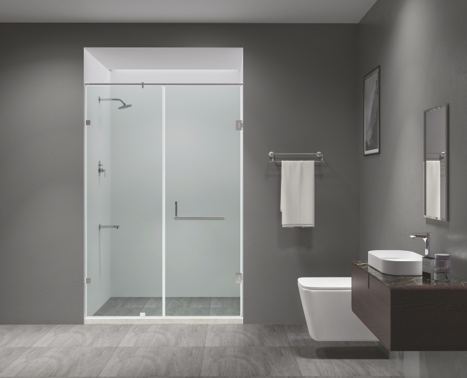 Vách ngăn kính phòng tắm thẳng chữ I HD1233
